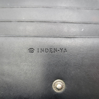 【中古品】【メンズ/レディース】 JAM HOME MADE ジャムホームメイド × INDEN-YA 印傳屋 がま口二つ折り財布 ウォレット 200-250614-as-27-izu カラー：ブラック 万代Net店