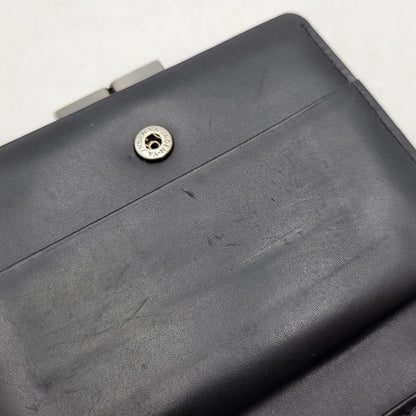 【中古品】【メンズ/レディース】 JAM HOME MADE ジャムホームメイド × INDEN-YA 印傳屋 がま口二つ折り財布 ウォレット 200-250614-as-27-izu カラー：ブラック 万代Net店