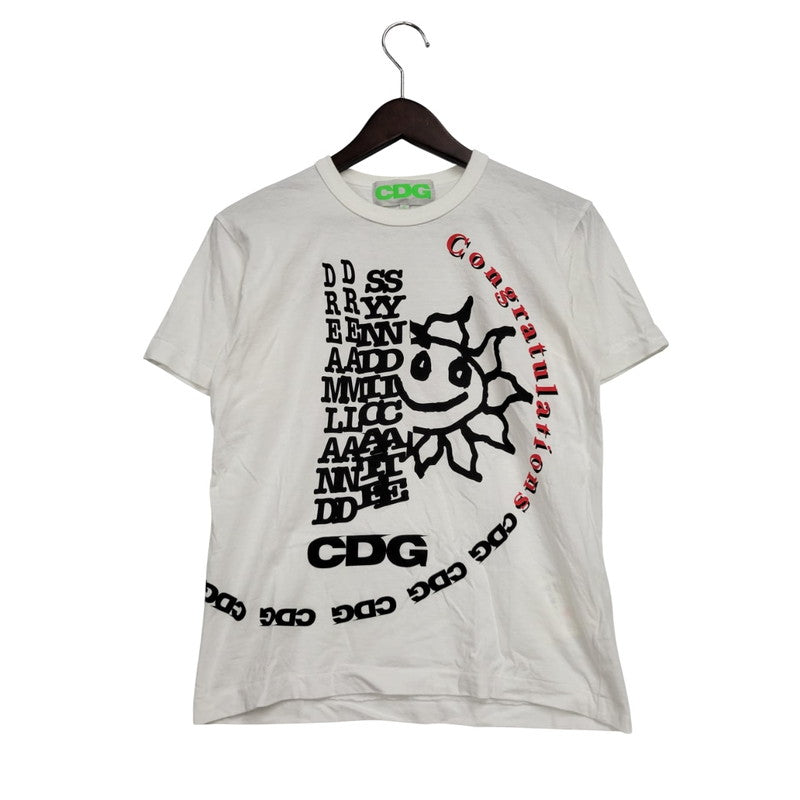 【中古品】【レディース】 CDG シーディージー OA-T012 DREAMLAND SYNDICATE TEE ドリームランドシンジケートT トップス 半袖 168-250614-ma-01-izu サイズ：S カラー：白 万代Net店