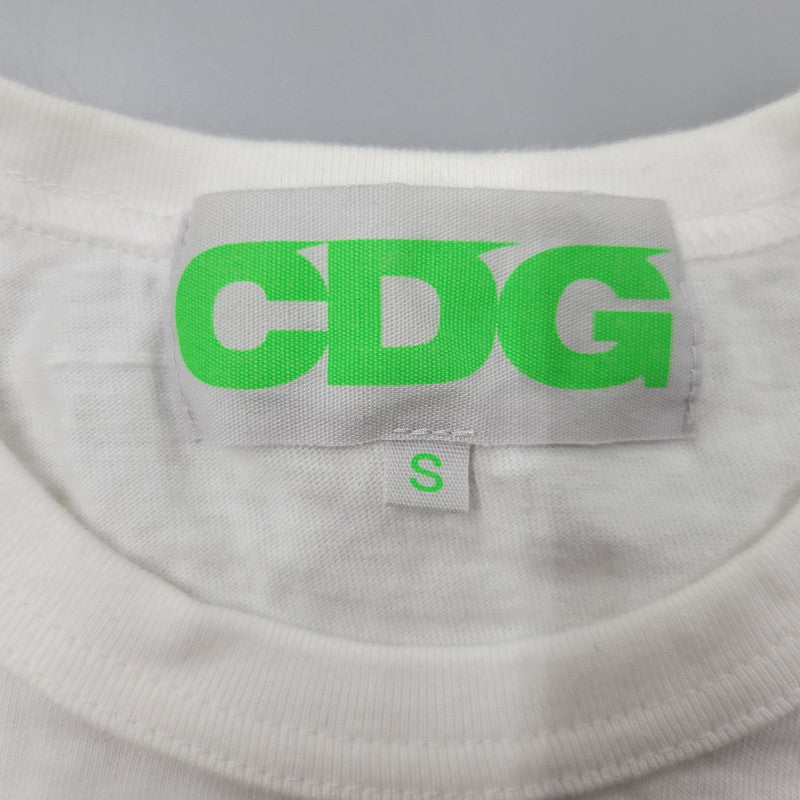 【中古品】【レディース】 CDG シーディージー OA-T012 DREAMLAND SYNDICATE TEE ドリームランドシンジケートT トップス 半袖 168-250614-ma-01-izu サイズ：S カラー：白 万代Net店
