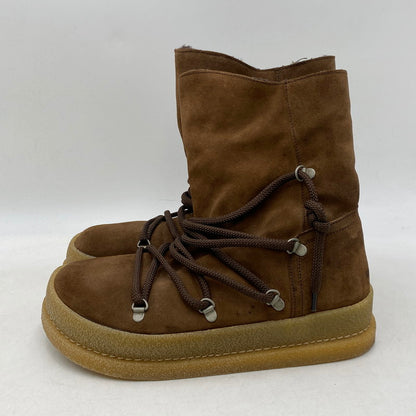 【中古品】【メンズ】 BIRKENSTOCK ビルケンシュトック MASI MOUTON BOOTS ムートンブーツ シューズ 靴 164-250613-as-01-izu サイズ：39 カラー：ブラウン 万代Net店