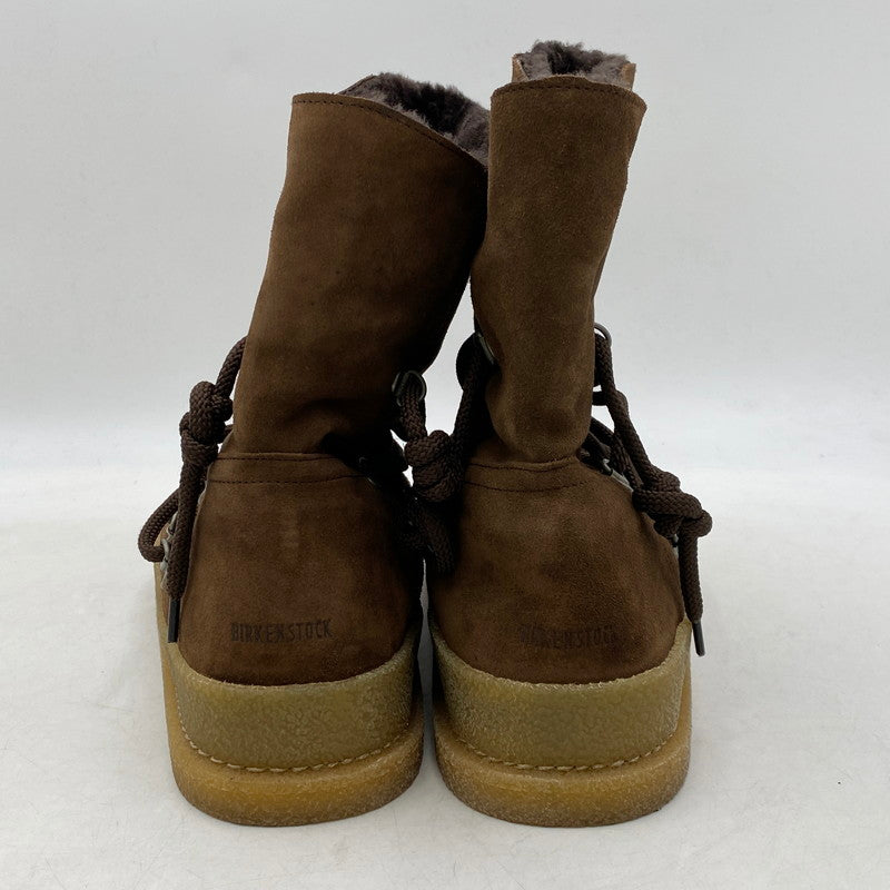 【中古品】【メンズ】 BIRKENSTOCK ビルケンシュトック MASI MOUTON BOOTS ムートンブーツ シューズ 靴 164-250613-as-01-izu サイズ：39 カラー：ブラウン 万代Net店