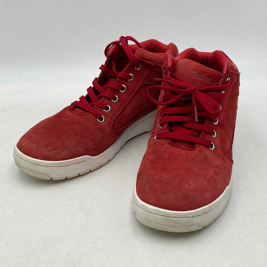 【中古品】【メンズ/レディース】 Timberland ティンバーランド YOUTH MERGE CHUKKA A1U8E ユースマージチャッカ スニーカー シューズ 靴 164-250613-as-03-izu サイズ：26cm カラー：レッド 万代Net店