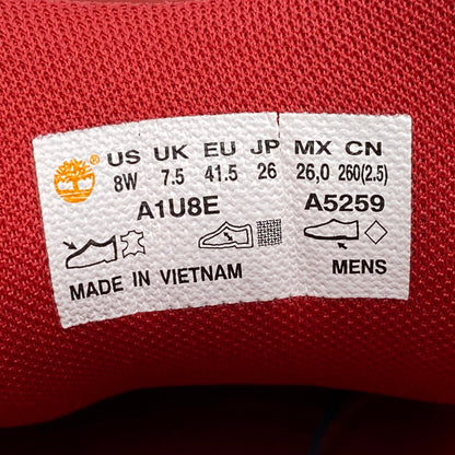 【中古品】【メンズ/レディース】 Timberland ティンバーランド YOUTH MERGE CHUKKA A1U8E ユースマージチャッカ スニーカー シューズ 靴 164-250613-as-03-izu サイズ：26cm カラー：レッド 万代Net店