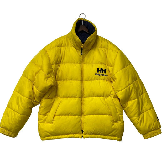 【現状渡し品】【メンズ】 HELLY HANSEN ヘリーハンセン REVERSIBLE DOWN JACKET D-OS-9300 210456AD リバーシブル ダウンジャケット アウター 144-250614-as-12-izu サイズ：M カラー：ネイビー/イエロー 万代Net店