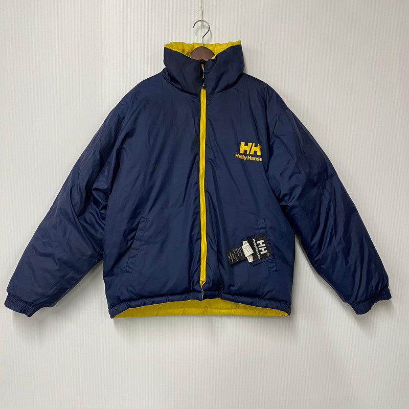 【現状渡し品】【メンズ】 HELLY HANSEN ヘリーハンセン REVERSIBLE DOWN JACKET D-OS-9300 210456AD リバーシブル ダウンジャケット アウター 144-250614-as-12-izu サイズ：M カラー：ネイビー/イエロー 万代Net店