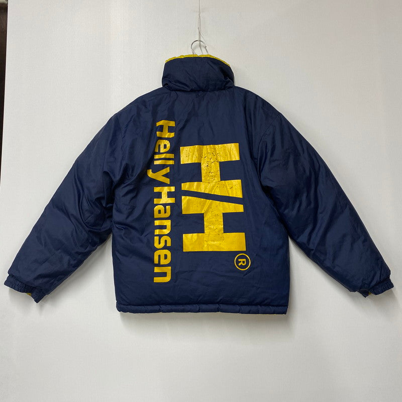 【現状渡し品】【メンズ】 HELLY HANSEN ヘリーハンセン REVERSIBLE DOWN JACKET D-OS-9300 210456AD リバーシブル ダウンジャケット アウター 144-250614-as-12-izu サイズ：M カラー：ネイビー/イエロー 万代Net店