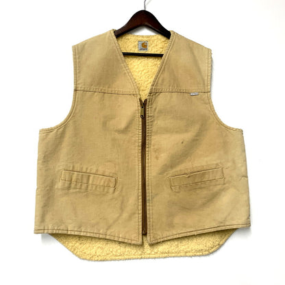 【現状渡し品】【メンズ】 Carhartt カーハート FLEECE LINER WORK VEST フリースライナー ワークベスト 146-250611-as-06-izu カラー：ベージュ 万代Net店