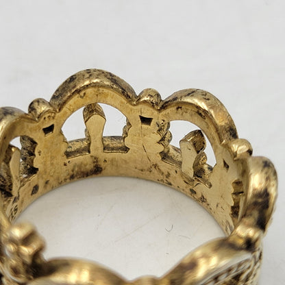 【中古品】【メンズ/レディース】 Justin Davis ジャスティンデイビス 925 VERONA RING ヴェローナ リング 指輪 アクセサリー 192-250615-as-21-izu カラー：ゴールド 万代Net店