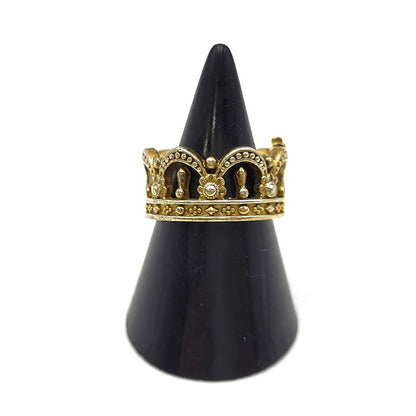 【中古品】【メンズ/レディース】 Justin Davis ジャスティンデイビス 925 VERONA RING ヴェローナ リング 指輪 アクセサリー 192-250615-as-21-izu カラー：ゴールド 万代Net店