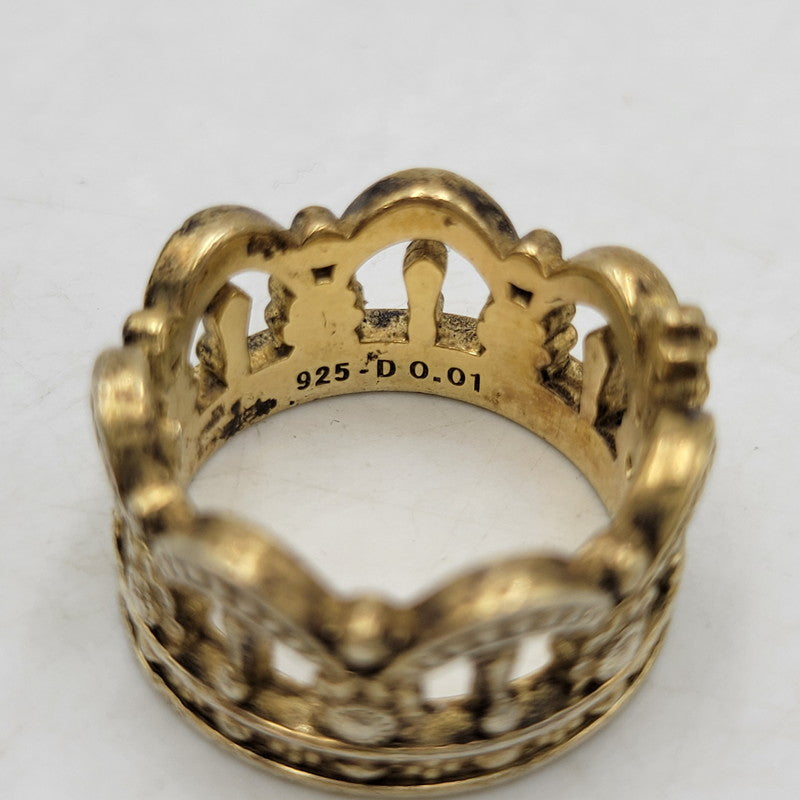 【中古品】【メンズ/レディース】 Justin Davis ジャスティンデイビス 925 VERONA RING ヴェローナ リング 指輪 アクセサリー 192-250615-as-21-izu カラー：ゴールド 万代Net店