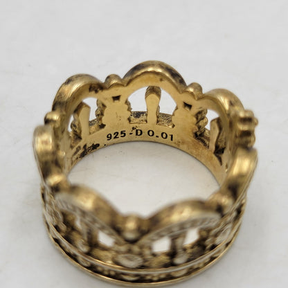 【中古品】【メンズ/レディース】 Justin Davis ジャスティンデイビス 925 VERONA RING ヴェローナ リング 指輪 アクセサリー 192-250615-as-21-izu カラー：ゴールド 万代Net店
