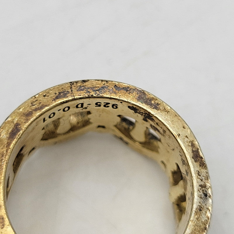 【中古品】【メンズ/レディース】 Justin Davis ジャスティンデイビス 925 VERONA RING ヴェローナ リング 指輪 アクセサリー 192-250615-as-21-izu カラー：ゴールド 万代Net店