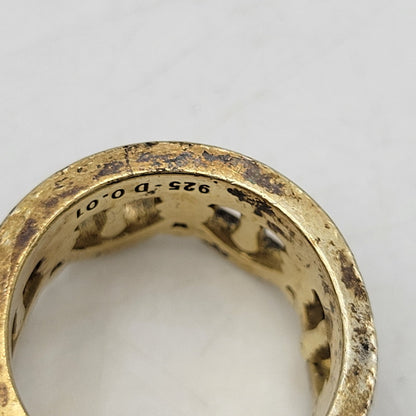 【中古品】【メンズ/レディース】 Justin Davis ジャスティンデイビス 925 VERONA RING ヴェローナ リング 指輪 アクセサリー 192-250615-as-21-izu カラー：ゴールド 万代Net店