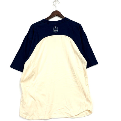 【中古品】【メンズ】 NIKE TEAM ナイキチーム SEATTLE MARINERS LOGO SWOOSH SS TEE シアトルマリナーズ ロゴスウッシュショートスリーブT トップス 半袖 146-250708-ma-08-izu サイズ：不明 カラー：ネイビー/クリーム 万代Net店