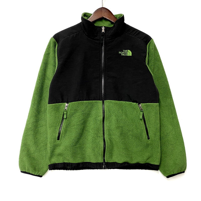 【現状渡し品】【キッズ】 THE NORTH FACE ザ・ノースフェイス POLARTEC FLEECE JACKET T201 ポーラテック フリースジャケット アウター 173-250620-as-04-izu サイズ：L カラー：グリーン×ブラック 万代Net店