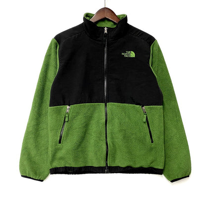 【現状渡し品】【キッズ】 THE NORTH FACE ザ・ノースフェイス POLARTEC FLEECE JACKET T201 ポーラテック フリースジャケット アウター 173-250620-as-04-izu サイズ：L カラー：グリーン×ブラック 万代Net店