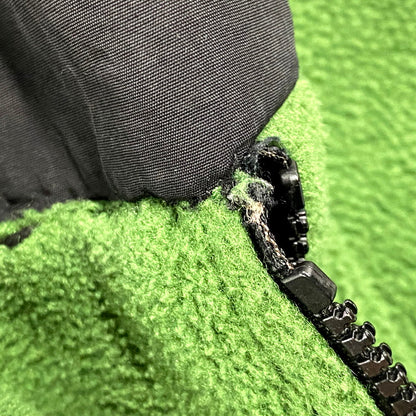 【現状渡し品】【キッズ】 THE NORTH FACE ザ・ノースフェイス POLARTEC FLEECE JACKET T201 ポーラテック フリースジャケット アウター 173-250620-as-04-izu サイズ：L カラー：グリーン×ブラック 万代Net店