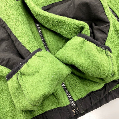 【現状渡し品】【キッズ】 THE NORTH FACE ザ・ノースフェイス POLARTEC FLEECE JACKET T201 ポーラテック フリースジャケット アウター 173-250620-as-04-izu サイズ：L カラー：グリーン×ブラック 万代Net店
