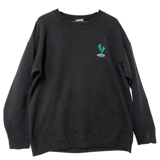 【中古品】【メンズ】 7.62 DESIGN 7.62デザイン USA製 USAF PARARESCUE SWEATSHIRT ユーエスエアフォース パラレスキュースウェットシャツ トップス 長袖 146-250621-ma-11-izu サイズ：不明 カラー：BLACK 万代Net店