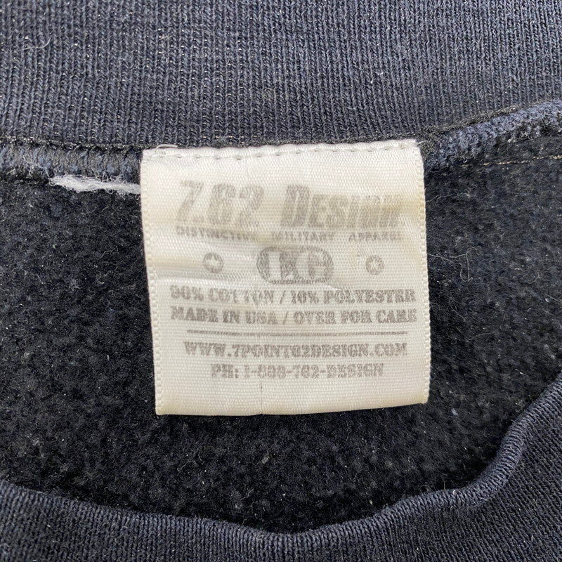 【中古品】【メンズ】 7.62 DESIGN 7.62デザイン USA製 USAF PARARESCUE SWEATSHIRT ユーエスエアフォース パラレスキュースウェットシャツ トップス 長袖 146-250621-ma-11-izu サイズ：不明 カラー：BLACK 万代Net店