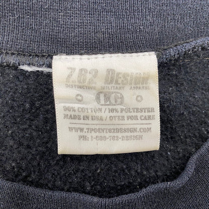 【中古品】【メンズ】 7.62 DESIGN 7.62デザイン USA製 USAF PARARESCUE SWEATSHIRT ユーエスエアフォース パラレスキュースウェットシャツ トップス 長袖 146-250621-ma-11-izu サイズ：不明 カラー：BLACK 万代Net店