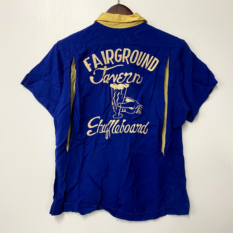 【現状渡し品】【メンズ】 NAT NAST ナットナスト FAIRGROUND SS BOWLING SHIRT ショートスリーブ ボーリングシャツ CREATIONタグ 半袖 トップス 146-250615-as-10-izu カラー：ブルー 万代Net店