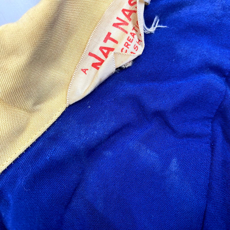 【現状渡し品】【メンズ】 NAT NAST ナットナスト FAIRGROUND SS BOWLING SHIRT ショートスリーブ ボーリングシャツ CREATIONタグ 半袖 トップス 146-250615-as-10-izu カラー：ブルー 万代Net店