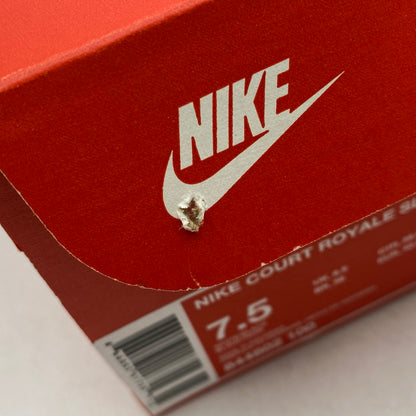 【中古美品】【メンズ/レディース】 NIKE ナイキ COURT ROYALE SL 844802-100 コート ロイヤル SL スニーカー シューズ 靴 160-250618-as-17-izu サイズ：25.5cm カラー：WHITE/BLACK 万代Net店