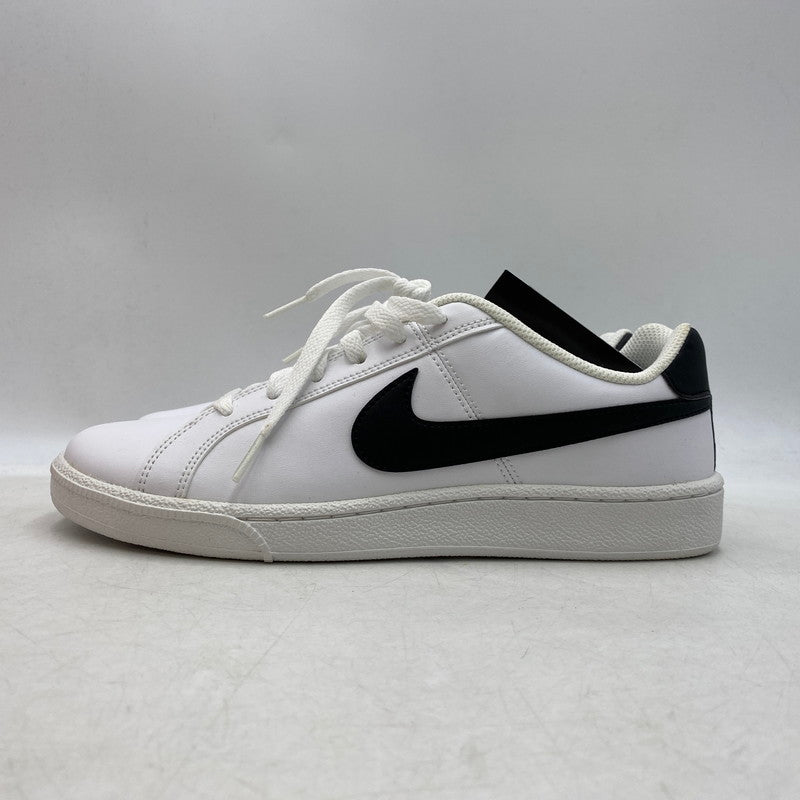 【中古美品】【メンズ/レディース】 NIKE ナイキ COURT ROYALE SL 844802-100 コート ロイヤル SL スニーカー シューズ 靴 160-250618-as-17-izu サイズ：25.5cm カラー：WHITE/BLACK 万代Net店