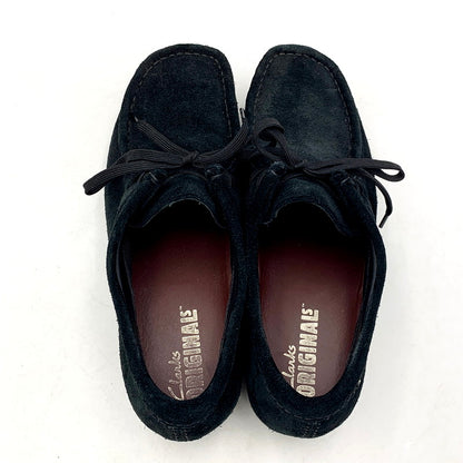 【中古品】【メンズ/レディース】 Clarks クラークス 261792517070 WALLABEE BT GTX ワラビーブーツ ゴアテックス 靴 シューズ 164-250616-ma-05-izu サイズ：25.5cm カラー：BLACK SUEDE 万代Net店