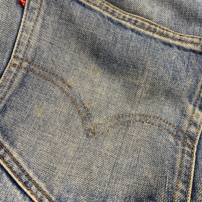 【現状渡し品】【メンズ】 Levi's リーバイス SMALL-E DENIM PANTS 505-0217 スモールE デニムパンツ ボタン裏刻印5 42TALON 不均等V ジーンズ ズボン ボトムス 157-250616-ay-10-izu サイズ：38×31 カラー：インディゴ 万代Net店