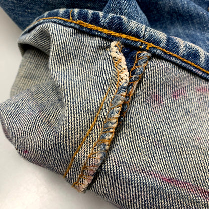 【現状渡し品】【メンズ】 Levi's リーバイス SMALL-E DENIM PANTS 505-0217 スモールE デニムパンツ ボタン裏刻印5 42TALON 不均等V ジーンズ ズボン ボトムス 157-250616-ay-10-izu サイズ：38×31 カラー：インディゴ 万代Net店