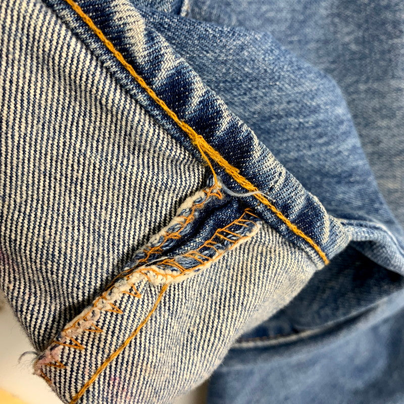 【現状渡し品】【メンズ】 Levi's リーバイス SMALL-E DENIM PANTS 505-0217 スモールE デニムパンツ ボタン裏刻印5 42TALON 不均等V ジーンズ ズボン ボトムス 157-250616-ay-10-izu サイズ：38×31 カラー：インディゴ 万代Net店