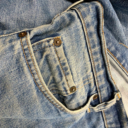 【現状渡し品】【メンズ】 Levi's リーバイス SMALL-E DENIM PANTS 505-0217 スモールE デニムパンツ ボタン裏刻印5 42TALON 不均等V ジーンズ ズボン ボトムス 157-250616-ay-10-izu サイズ：38×31 カラー：インディゴ 万代Net店