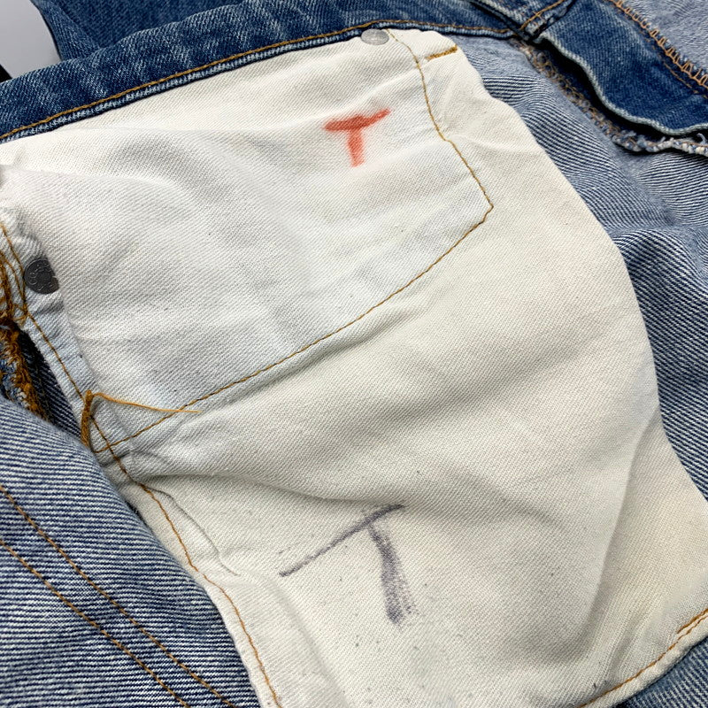 【現状渡し品】【メンズ】 Levi's リーバイス SMALL-E DENIM PANTS 505-0217 スモールE デニムパンツ ボタン裏刻印5 42TALON 不均等V ジーンズ ズボン ボトムス 157-250616-ay-10-izu サイズ：38×31 カラー：インディゴ 万代Net店