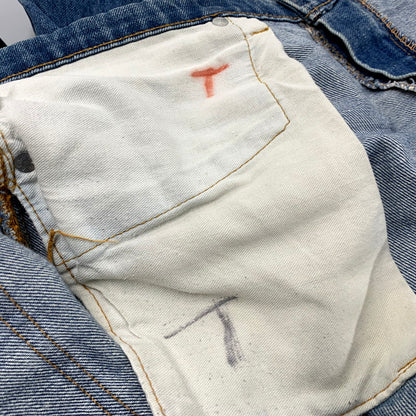 【現状渡し品】【メンズ】 Levi's リーバイス SMALL-E DENIM PANTS 505-0217 スモールE デニムパンツ ボタン裏刻印5 42TALON 不均等V ジーンズ ズボン ボトムス 157-250616-ay-10-izu サイズ：38×31 カラー：インディゴ 万代Net店