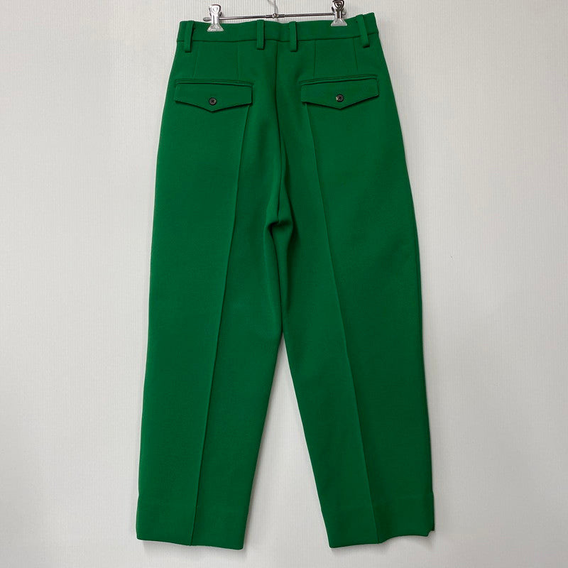 【中古品】【メンズ】 STEIN シュタイン ST.541 23SS HIGH COUNT ハイ カウント KNIT PIN TUCK ニット ピン タック WIDE TROUSERS ワイド トラウザーズ ボトムス ズボン 151-250617-ya-07-izu サイズ：M カラー：GREEN 万代Net店