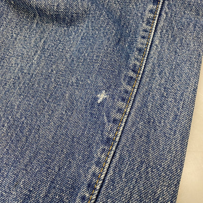 【現状渡し品】【メンズ】 Levi's リーバイス 刻印6 SMALL-E スモール-E 不均等V バックポケット 裾チェーン 黒カン 赤耳 501 DENIM PANTS デニム パンツ ズボン ボトムス 157-250617-ya-05-izu サイズ：34×36 カラー：ライトインディゴ 万代Net店