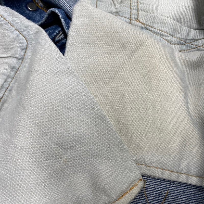 【現状渡し品】【メンズ】 Levi's リーバイス 刻印6 SMALL-E スモール-E 不均等V バックポケット 裾チェーン 黒カン 赤耳 501 DENIM PANTS デニム パンツ ズボン ボトムス 157-250617-ya-05-izu サイズ：34×36 カラー：ライトインディゴ 万代Net店