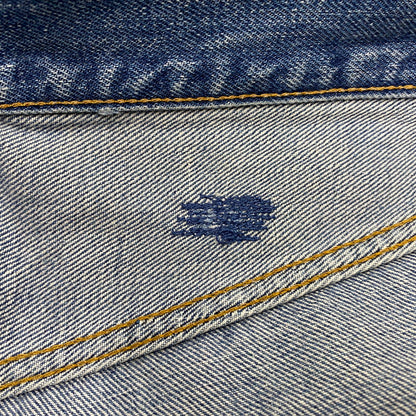 【現状渡し品】【メンズ】 Levi's リーバイス 刻印6 SMALL-E スモール-E 不均等V バックポケット 裾チェーン 黒カン 赤耳 501 DENIM PANTS デニム パンツ ズボン ボトムス 157-250617-ya-05-izu サイズ：34×36 カラー：ライトインディゴ 万代Net店