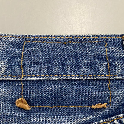 【現状渡し品】【メンズ】 Levi's リーバイス 刻印6 SMALL-E スモール-E 不均等V バックポケット 裾チェーン 黒カン 赤耳 501 DENIM PANTS デニム パンツ ズボン ボトムス 157-250617-ya-05-izu サイズ：34×36 カラー：ライトインディゴ 万代Net店