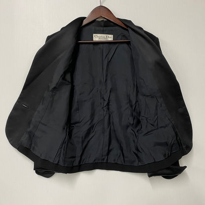 【中古品】【レディース】 Christian Dior クリスチャンディオール PRET-A-PORTER プレタポルテ 3200FW03 WOOL TAILORED JACKET ウール テーラード ジャケット トップス アウター 168-250617-ya-04-izu サイズ：9 カラー：BLACK 万代Net店