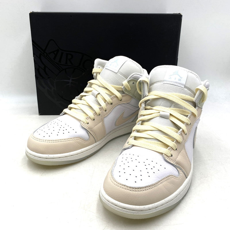【中古品】【メンズ】 NIKE ナイキ HJ6654-100 AIR JORDAN 1 MID エアジョーダン 1 ミッド 靴 スニーカー シューズ 160-250617-ma-04-izu サイズ：28.5cm カラー：WHITE/SEA GLASS/GLACIER BLUE/GUAVA ICE 万代Net店