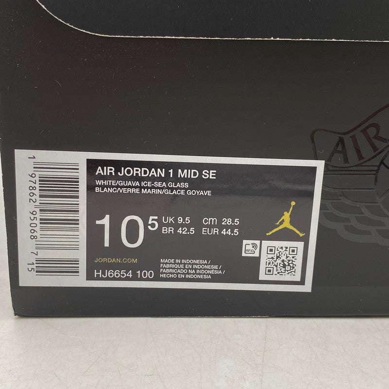 【中古品】【メンズ】 NIKE ナイキ HJ6654-100 AIR JORDAN 1 MID エアジョーダン 1 ミッド 靴 スニーカー シューズ 160-250617-ma-04-izu サイズ：28.5cm カラー：WHITE/SEA GLASS/GLACIER BLUE/GUAVA ICE 万代Net店