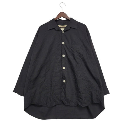 【中古品】【メンズ】 COMME des GARCONS コムデギャルソン MATERIAL SWITCHING SHIRT 長袖シャツ トップス 140-250618-as-13-izu サイズ：M カラー：ブラック 万代Net店