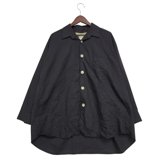 【中古品】【メンズ】 COMME des GARCONS コムデギャルソン MATERIAL SWITCHING SHIRT 長袖シャツ トップス 140-250618-as-13-izu サイズ：M カラー：ブラック 万代Net店