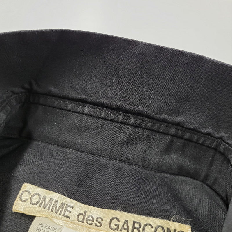 【中古品】【メンズ】 COMME des GARCONS コムデギャルソン MATERIAL SWITCHING SHIRT 長袖シャツ トップス 140-250618-as-13-izu サイズ：M カラー：ブラック 万代Net店