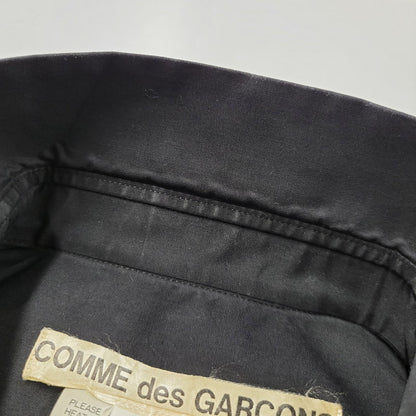 【中古品】【メンズ】 COMME des GARCONS コムデギャルソン MATERIAL SWITCHING SHIRT 長袖シャツ トップス 140-250618-as-13-izu サイズ：M カラー：ブラック 万代Net店