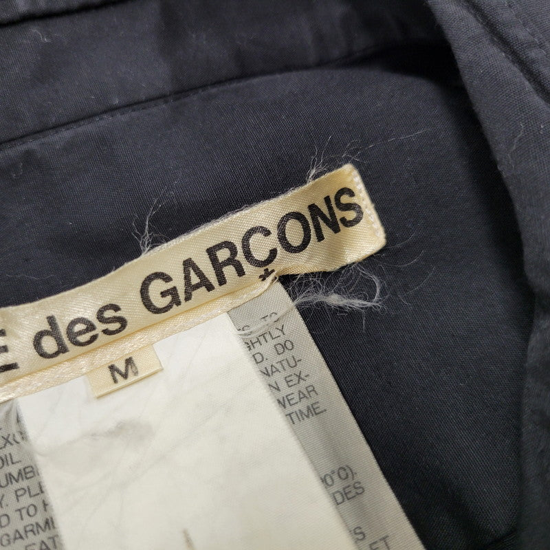 【中古品】【メンズ】 COMME des GARCONS コムデギャルソン MATERIAL SWITCHING SHIRT 長袖シャツ トップス 140-250618-as-13-izu サイズ：M カラー：ブラック 万代Net店